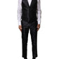 Black Jacquard 3 Piece Single Breasted Suit