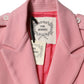 Pink Wool Double Breasted Blazer Coat Jacket