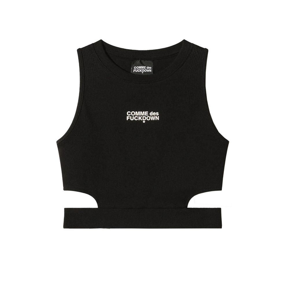 Black Cotton Tops & T-Shirt