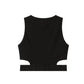 Black Cotton Tops & T-Shirt