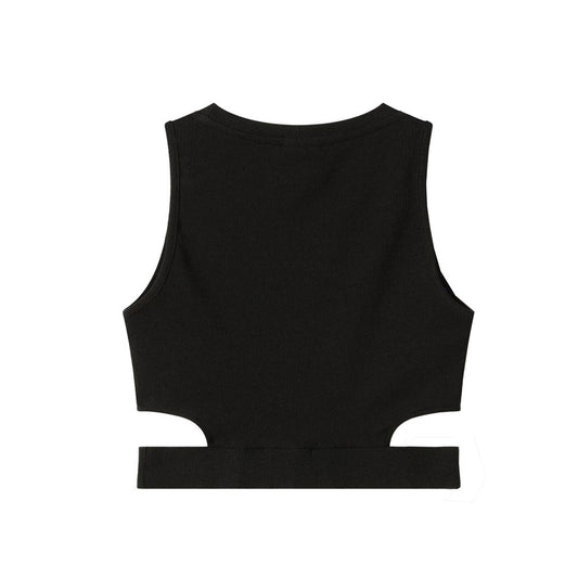 Black Cotton Tops & T-Shirt