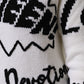 White Wool Knit Crew Neck Pullover Sweater