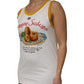 White Araneine Siciliane Sleeveless Tank Top