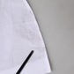 White Cotton Collared Short Sleeves Top