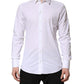 White GOLD Cotton Collared Dress Shirt Top