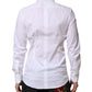 White GOLD Cotton Collared Dress Shirt Top