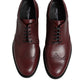 Brown Leather Lace Up Derby Dress Shoes