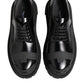 Black Patent Leather Trekking Derby Shoes