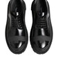 Black Patent Leather Trekking Derby Shoes