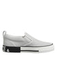 White Dotted Leather Slip On Men Sneakers Shoes