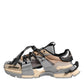 Multicolor Panelled Space Sneakers Shoes