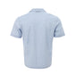 Blue Linen And Cotton Shortsleeve
