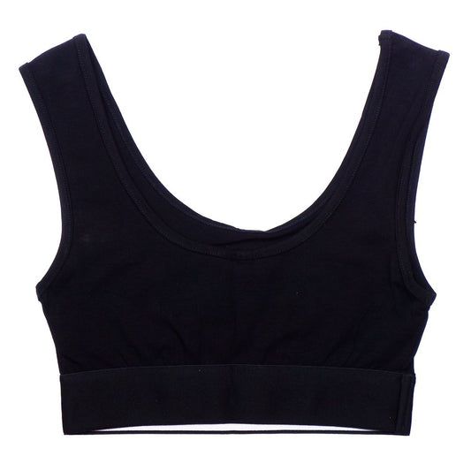 Black Cotton Tops & T-Shirt