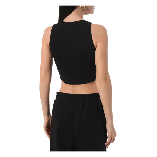 Black Cotton Tops & T-Shirt