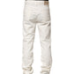 White Cotton Stretch Straight Fit Men Denim Jeans