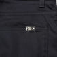 Black Cotton Skinny Mid Waist Pants