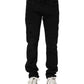 Black Cotton Skinny Men Denim Jeans