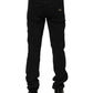 Black Cotton Skinny Men Denim Jeans
