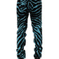 Blue Black Stripes Skinny Denim Jeans