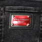 Black Cotton Skinny Men Denim Jeans