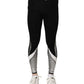 Black Silver Nylon Skinny Men Leggings Pants