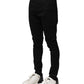 Black Nylon Skinny Men Jogger Pants