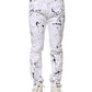 White ColorSplash Skinny Denim Jeans