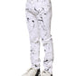 White ColorSplash Skinny Denim Jeans
