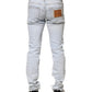 Light Blue Tattered Skinny Denim Jeans