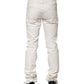 White Cotton Skinny Men Denim Jeans