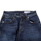 Dark Blue Cotton Skinny Denim Jeans