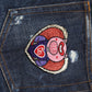 Dark Blue Tattered Skinny Denim Jeans