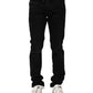 Black Cotton Skinny Men Denim Jeans