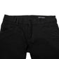 Black Cotton Skinny Men Denim Jeans