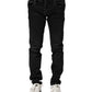 Black Cotton Skinny Men Denim Jeans