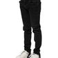 Black Cotton Skinny Men Denim Jeans
