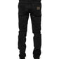 Black Cotton Skinny Men Denim Jeans