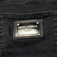 Black Cotton Skinny Men Denim Jeans