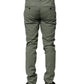 Green Mid Waist Skinny Fit Casual Pants