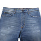 Blue Cotton Stretch Men Denim Bermuda Shorts