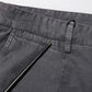 Dark Gray Cotton Stretch Denim Bermuda Shorts