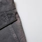 Dark Gray Cotton Stretch Denim Bermuda Shorts