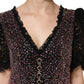 Multicolor Embellished Mermaid Gown Dress