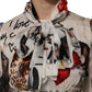 Multicolor Animal Print Silk Ascot Maxi Dress