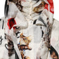 Multicolor Animal Print Silk Ascot Maxi Dress