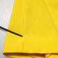 Yellow Polyester Sleeveless Sheath Midi Dress