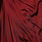 Red Viscose Fitted One Shoulder Midi Dress