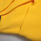 Yellow One Shoulder Side Slit Sheath Dress