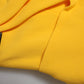 Yellow One Shoulder Side Slit Sheath Dress