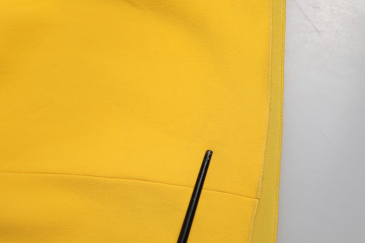 Yellow One Shoulder Side Slit Sheath Dress